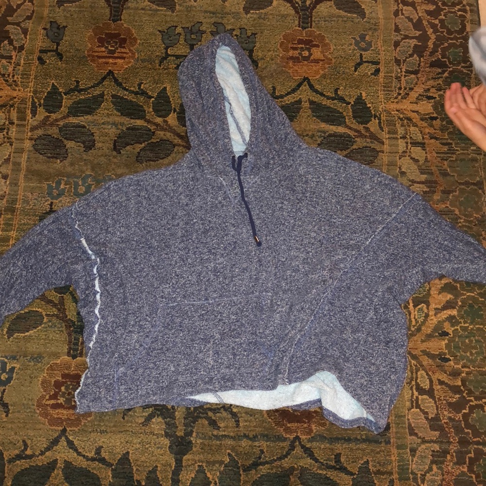 Blue Slip-over Hoodie